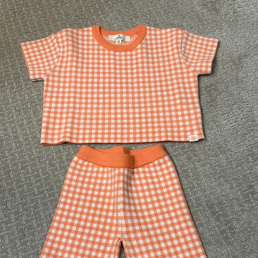 Rip Curl Orange Gingham Kids Set - Picture 4 of 4